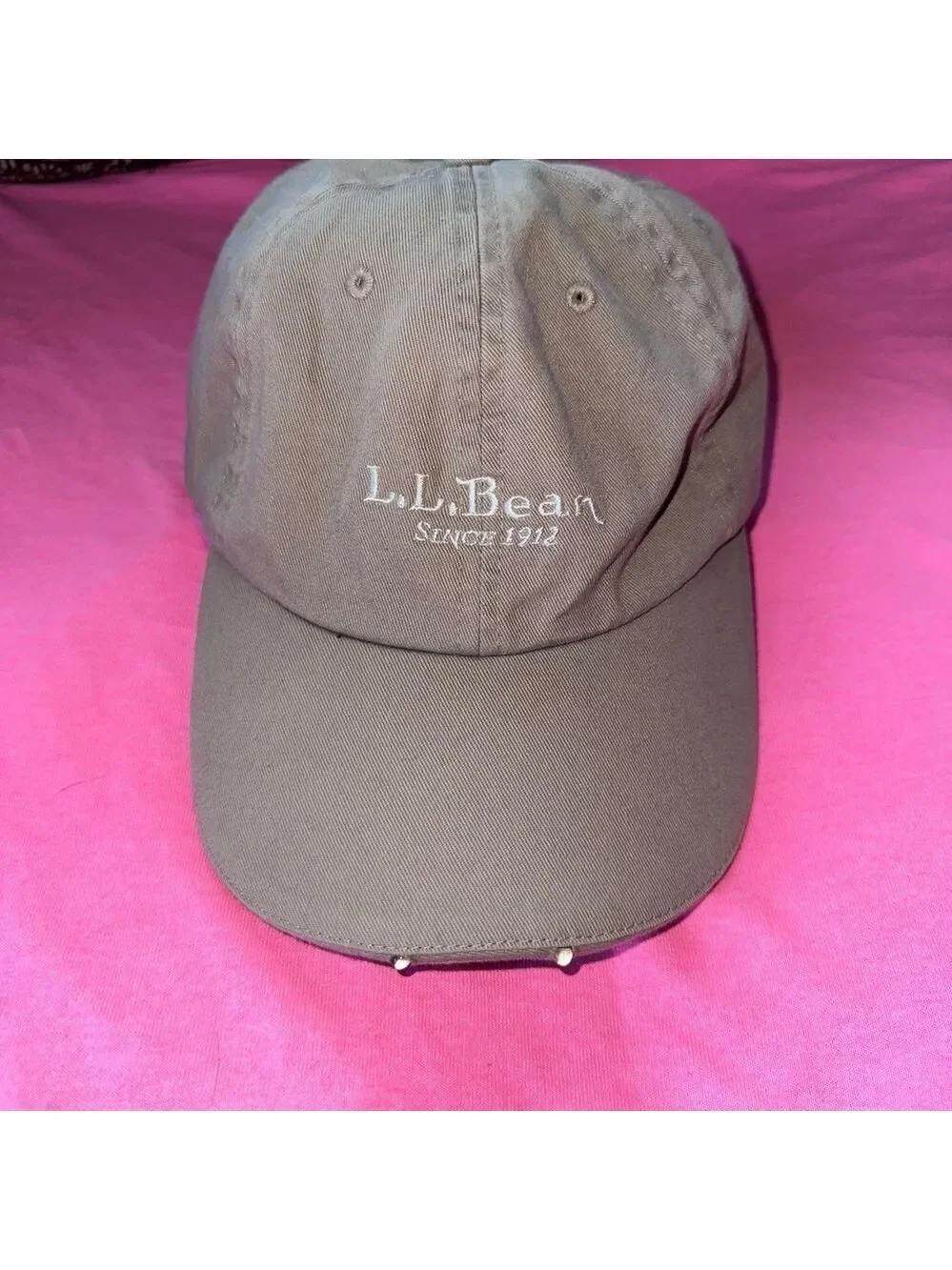 EUC Unisex Adult LL Bean Canvas Lighted Brim Baseball Cap